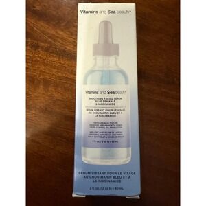 Vitamins and Sea Beauty Smoothing Facial Serum Blue Sea Kale Niacinamide 2oz